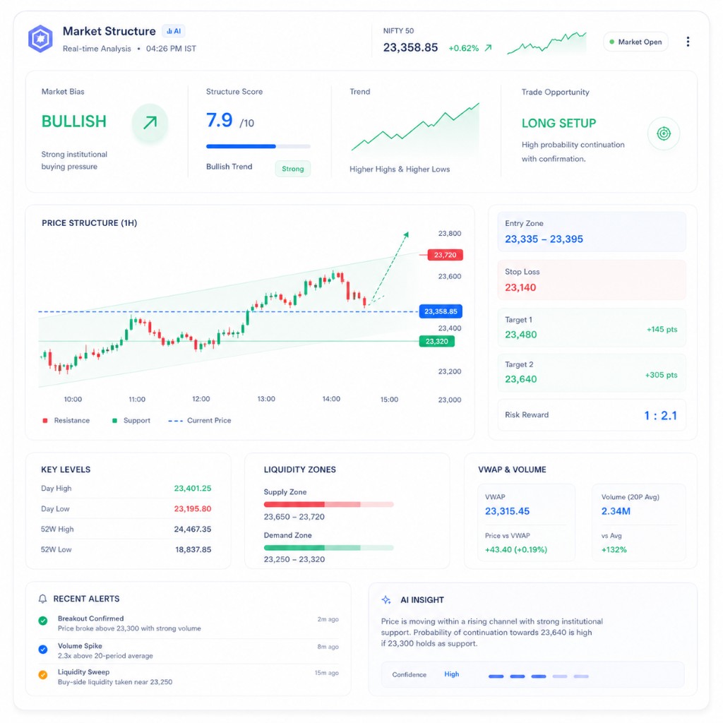 SupaTrad – NIFTY Market Analysis & Decision Support